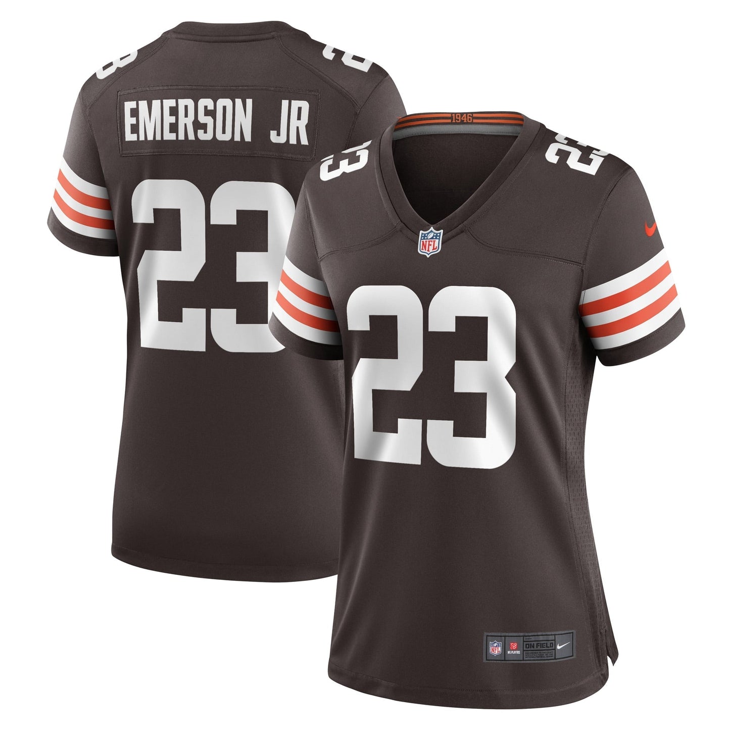 Women's Nike Martin Emerson Jr. Brown Cleveland Browns Game Player Jersey