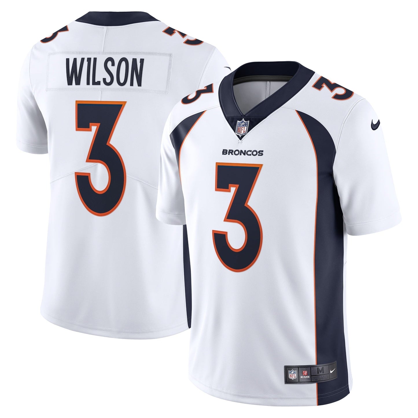 Men's Nike Russell Wilson White Denver Broncos Team Vapor Limited Jersey