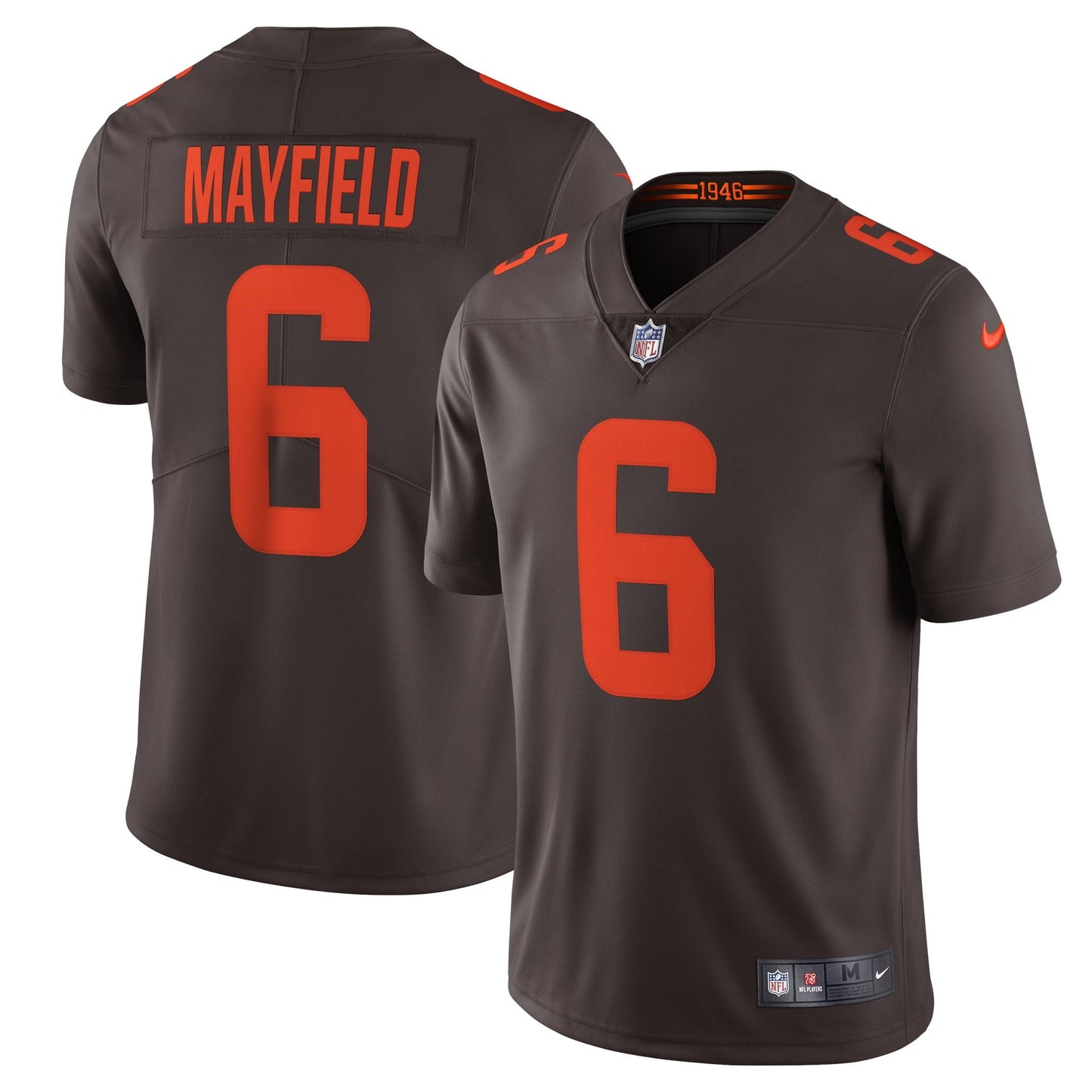 Men's Nike Baker Mayfield Brown Cleveland Browns Alternate Vapor Limited Jersey