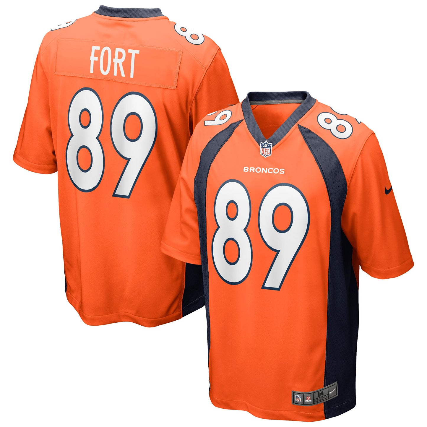 Austin Fort Denver Broncos Nike Game Jersey - Orange