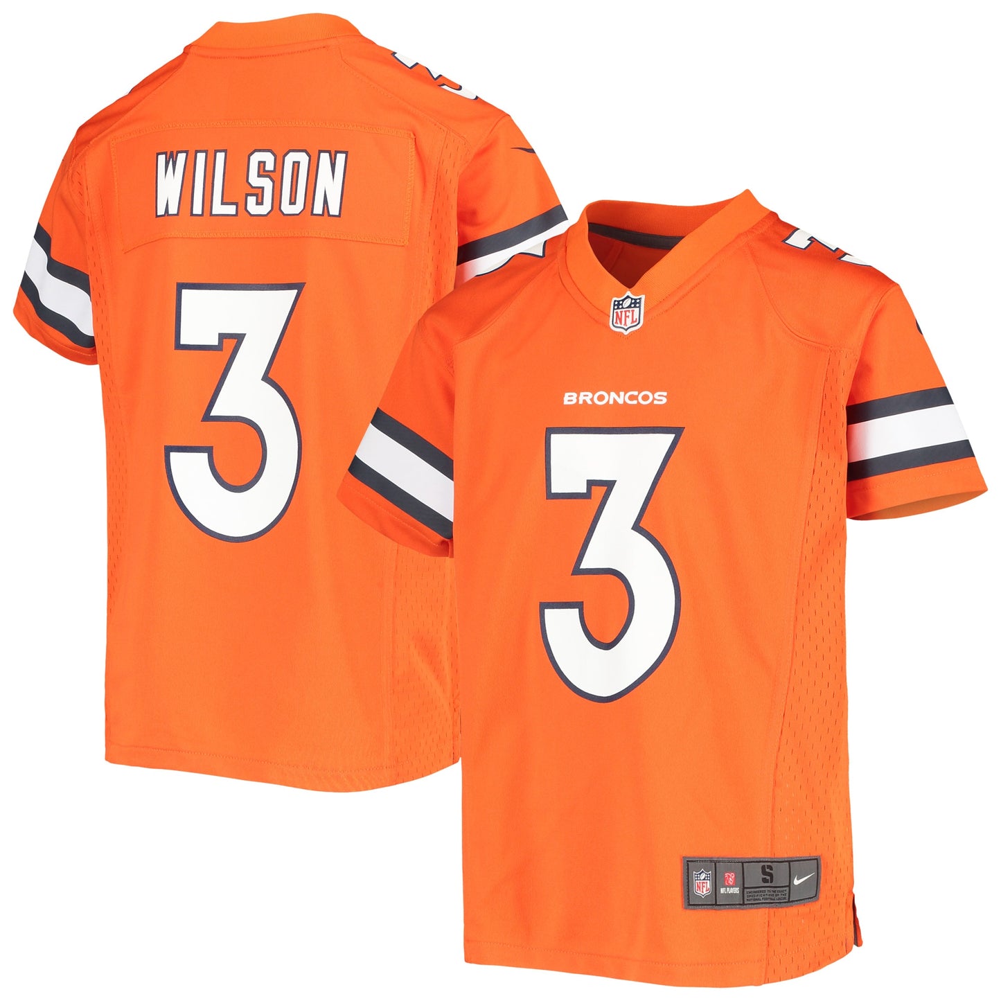 Russell Wilson Denver Broncos Nike Youth Game Jersey - Orange