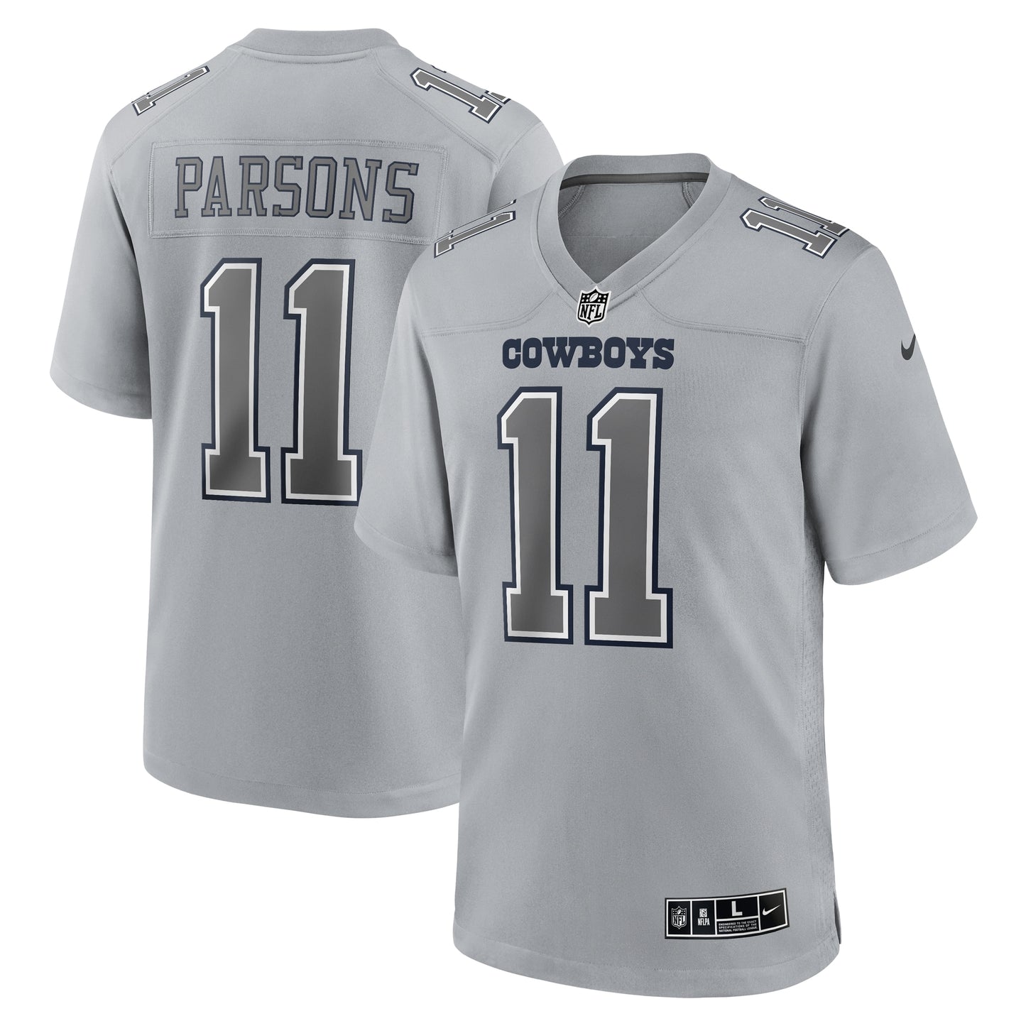 Micah Parsons Dallas Cowboys Nike Atmosphere Fashion Game Jersey - Gray
