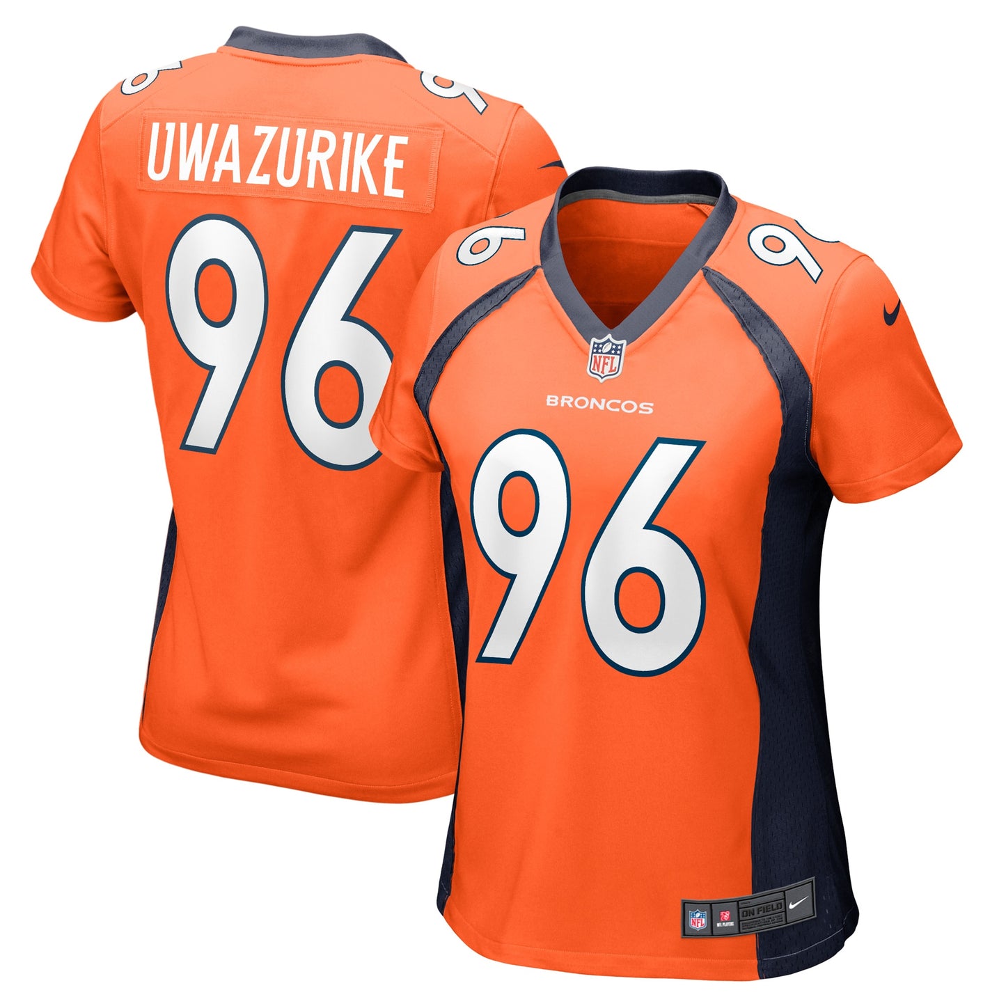 Eyioma Uwazurike Denver Broncos Nike Women's Game Player Jersey - Orange