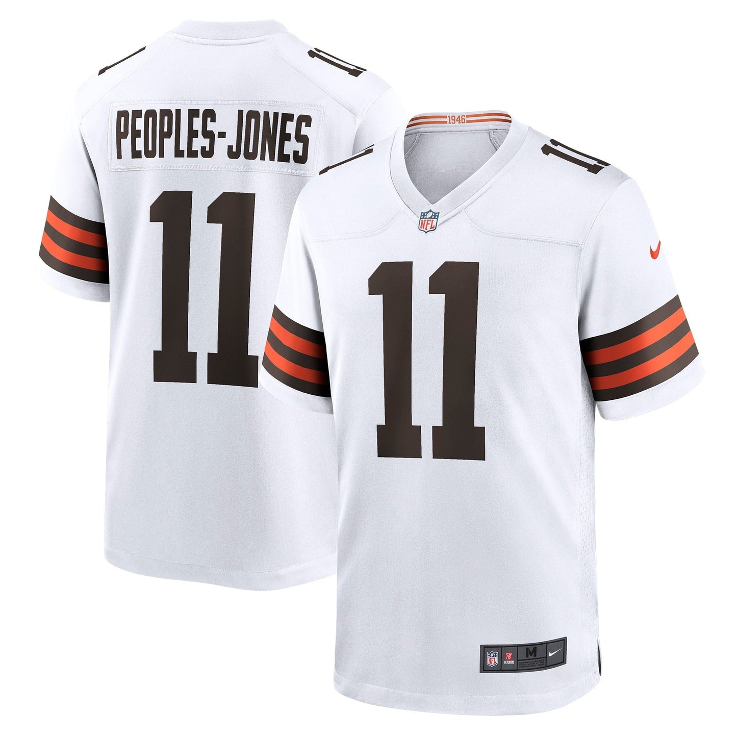 Men's Nike Donovan Peoples-Jones White Cleveland Browns Game Jersey