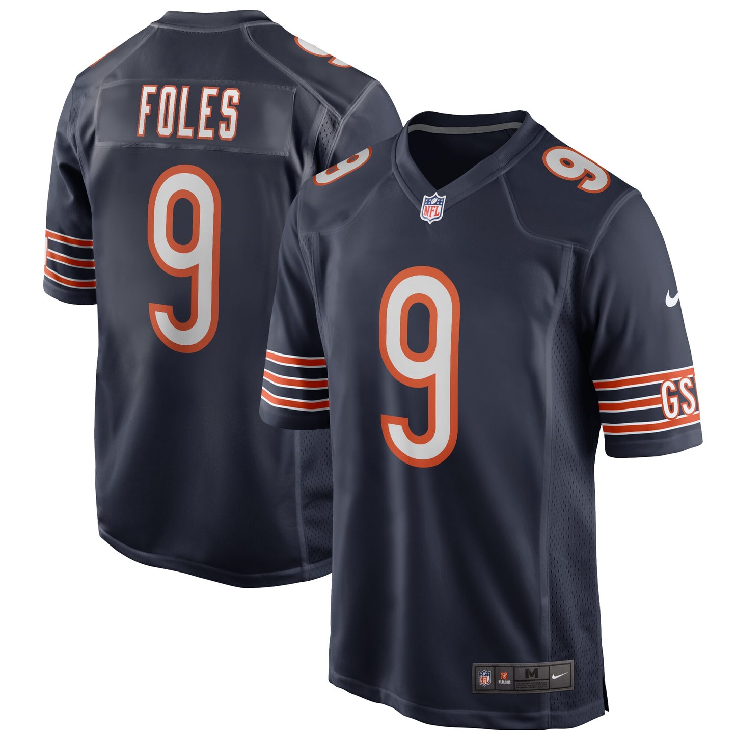 Nick Foles Chicago Bears Nike Game Player Jersey - Navy