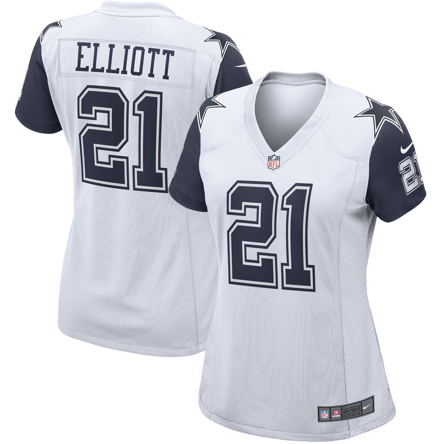 Ezekiel Elliott Dallas Cowboys Nike Women's Alternate Game Jersey - White