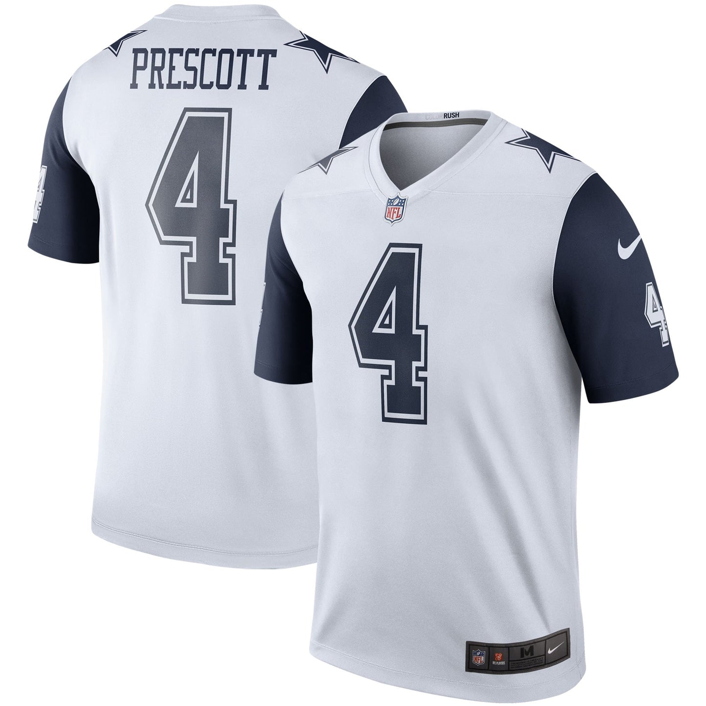 Men's Nike Dak Prescott White Dallas Cowboys Color Rush Legend Player Jersey
